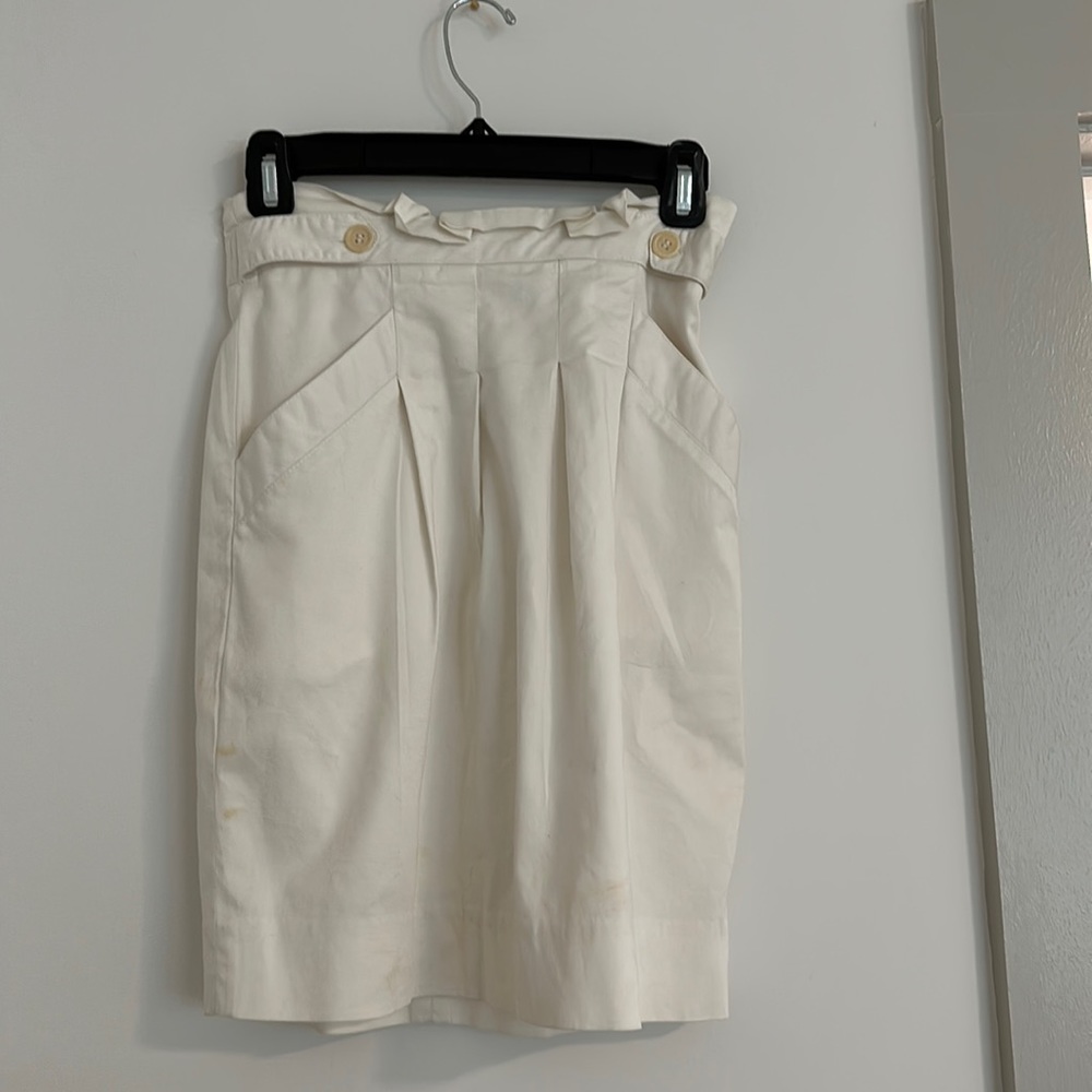 BCBG Maxazria White Mini Skirt